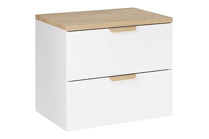 Umyvadlová skříňka ASTER 60 cm bílá s deskou