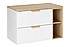 Umyvadlová skříňka ASTER 80 cm bílá/dub cremona