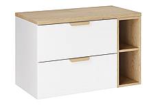 Umyvadlová skříňka ASTER 80 cm bílá/dub cremona