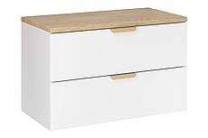Umyvadlová skříňka ASTER 80 cm bílá s deskou