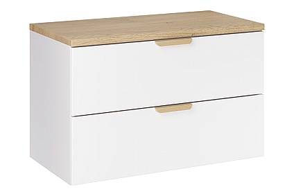Umyvadlová skříňka ASTER 80 cm bílá s deskou