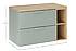 Umyvadlová skříňka ASTER 80 cm zelená/dub cremona