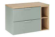 Umyvadlová skříňka ASTER 80 cm zelená/dub cremona