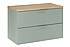 Umyvadlová skříňka ASTER 80 cm zelená s deskou
