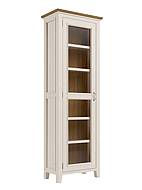 Vitrína LEVANDE W7P z masivu krémová