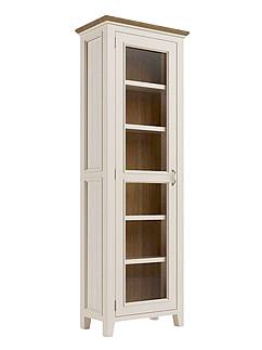 Vitrína LEVANDE W7P z masivu krémová