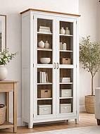 Vitrína LEVANDE W8P AIR bílá