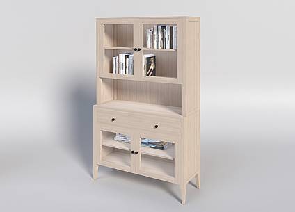 Vitrína se šuplíkem MAROKO RT2 120cm přírodní buk