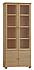 Vitrína z masivu Nikolas RW102, š.80cm, přírodní