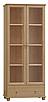 Vitrína z masivu Nikolas RW103, š.80cm, bílá