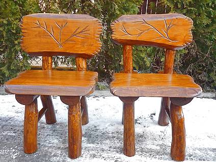 Zahradní dřevěná židle TOP - mahagon